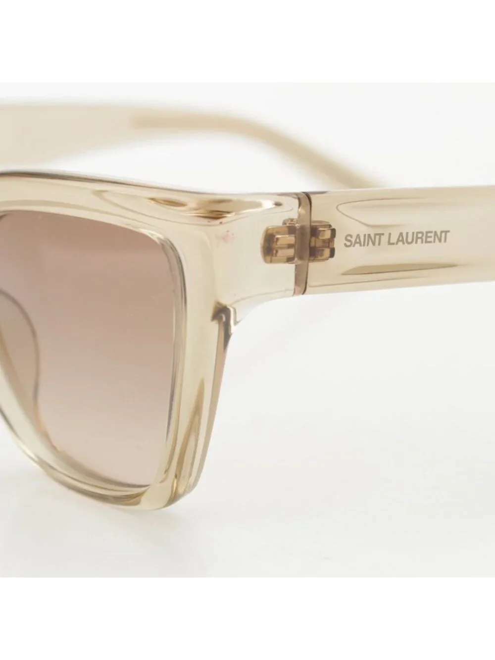 Saint Laurent Acetate Sunglasses 005 Beige Eyewear